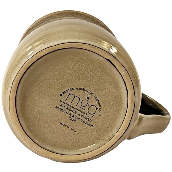 Clay Mugs (Matching Set of 2) - Large - Glazed - Earthtones - Picture 7 of 7